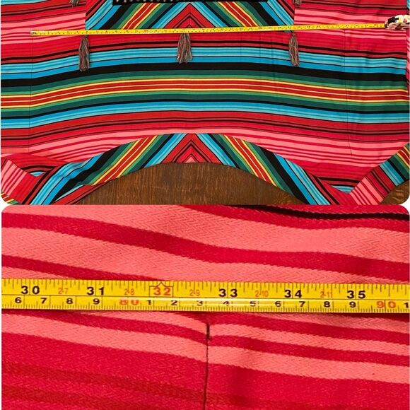 Amazing Roja Collection Serape Poncho Conchos and Studs - Picture 11 of 11